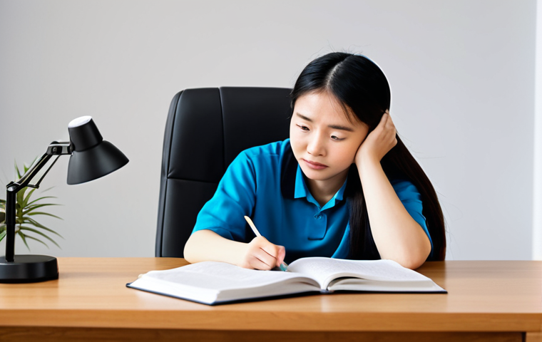 A focused Chinese language learner of East Asian descent, initially depicted alone at a desk, looking thoughtfully at textbooks with a slight frown, symbolizing the challenges of self-study. This transitions to the same person with a confident, open expression, engaging warmly with a diverse group of other Chinese learners in a vibrant online video conference, actively sharing and listening. The setting transforms from a quiet, solitary study corner to a dynamic virtual collaboration space, emphasizing connection and breaking barriers. Subjects are fully clothed in casual but appropriate attire. Perfect anatomy, natural pose, well-formed hands, proper finger count, natural body proportions. High-resolution, professional photography, safe for work, appropriate content, fully clothed, modest.