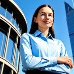 HSK 준비를 위한 단어 암기 꿀팁 - **

"A professional female architect, fully clothed in a modest, stylish business casual outfit, sta...